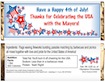 personalized patriotic theme candy bar wrapper